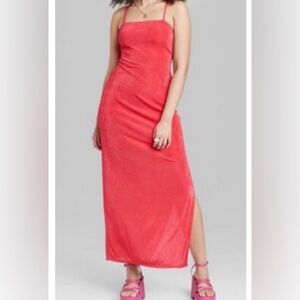 Wild Fable Vibrant red Maxi Dress sz small NWOT